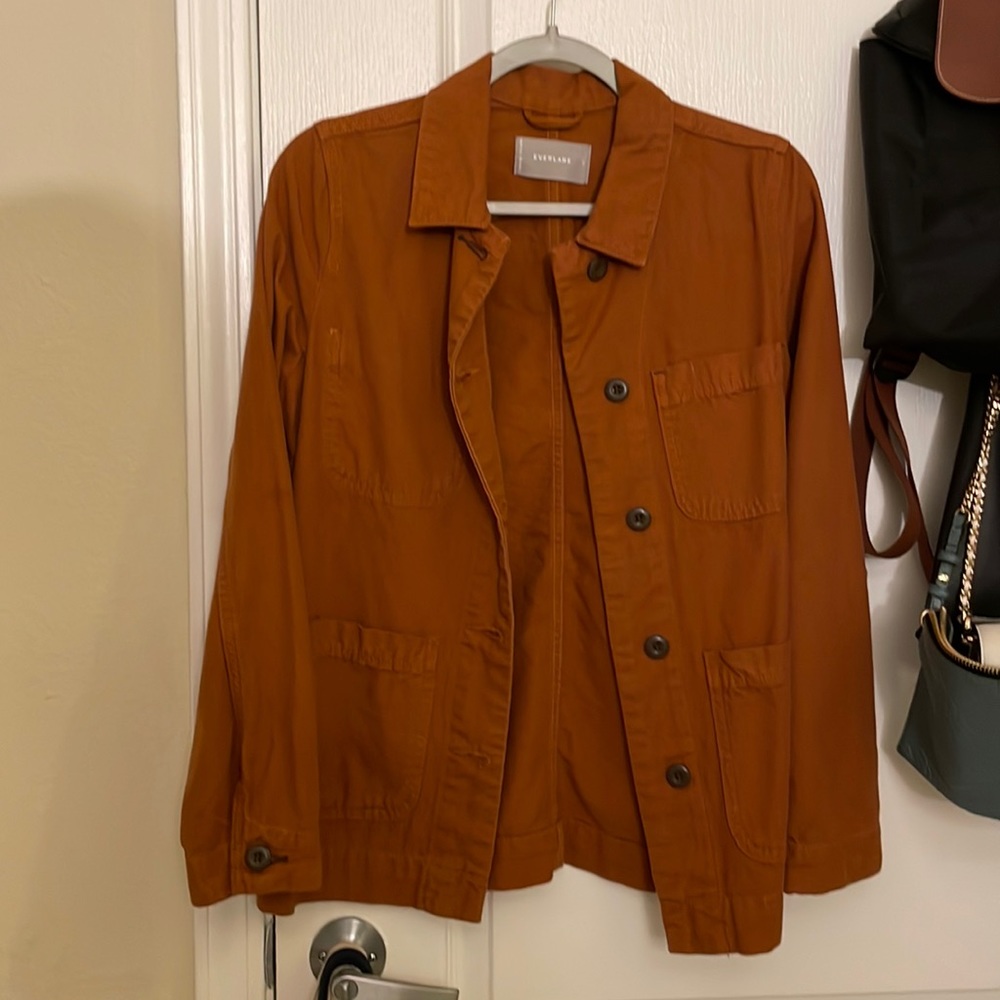 EVERLANE Orange Utility Jacket (Size S) - Basically New!